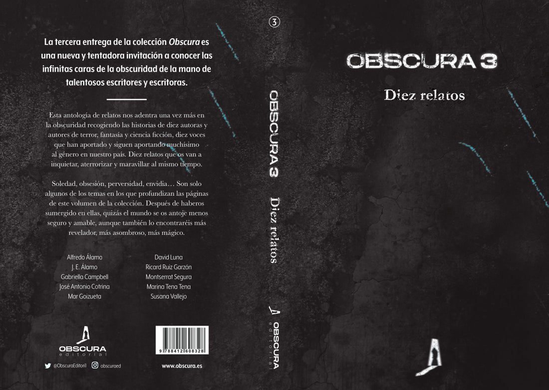 La tercera entrega de relatos de OBSCURA llega el próximo 18 de mayo